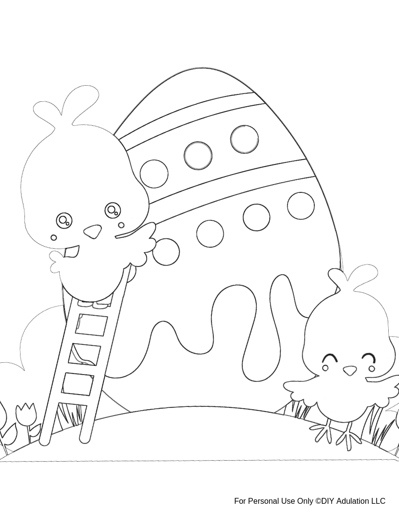 Easter Coloring Pages (Free PDF Printables) 12