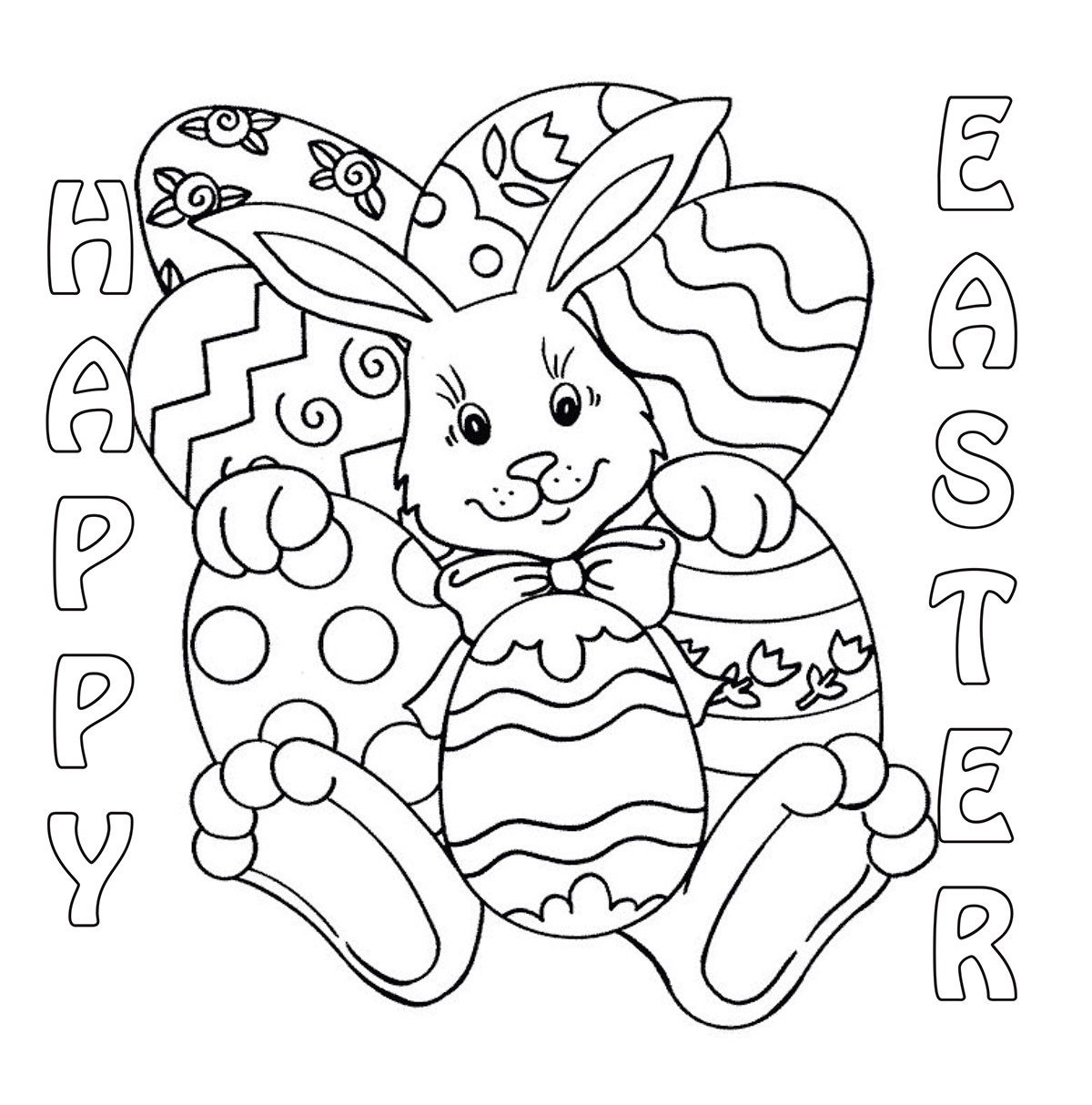 Easter Coloring Pages (Free PDF Printables) 126