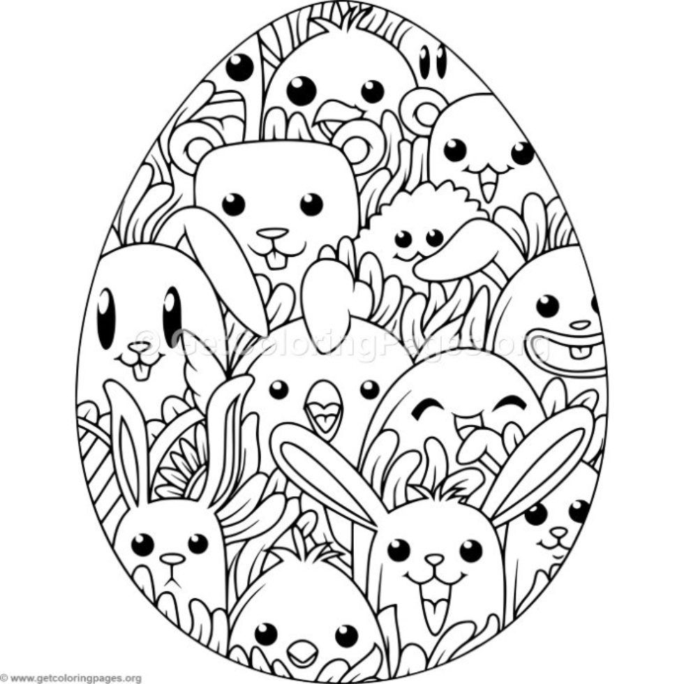 Easter Coloring Pages (Free PDF Printables) 136