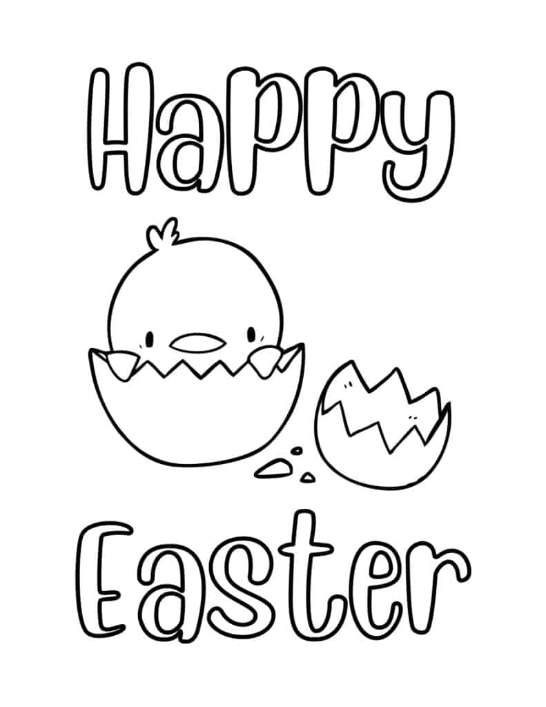 Easter Coloring Pages (Free PDF Printables) 15