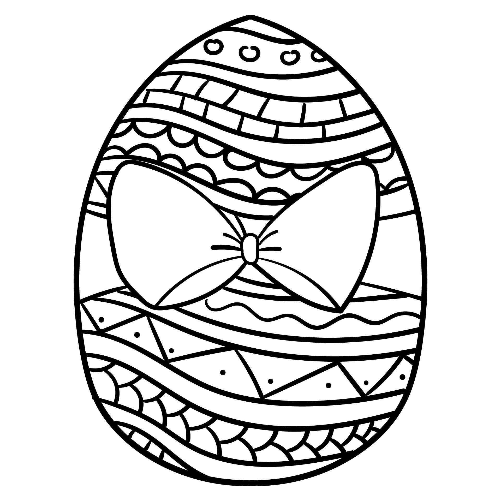 Easter Coloring Pages (Free PDF Printables) 163