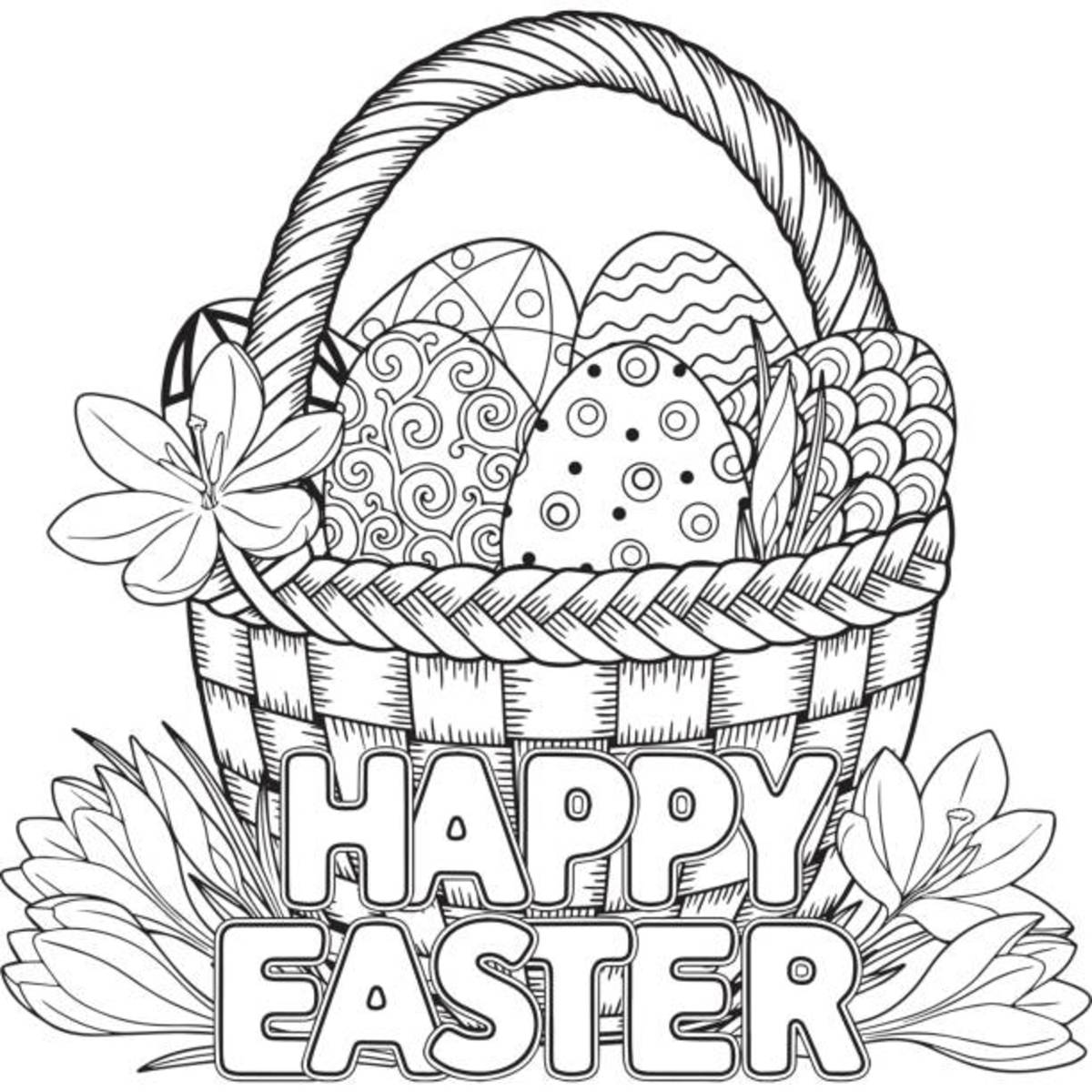 Easter Coloring Pages (Free PDF Printables) 185