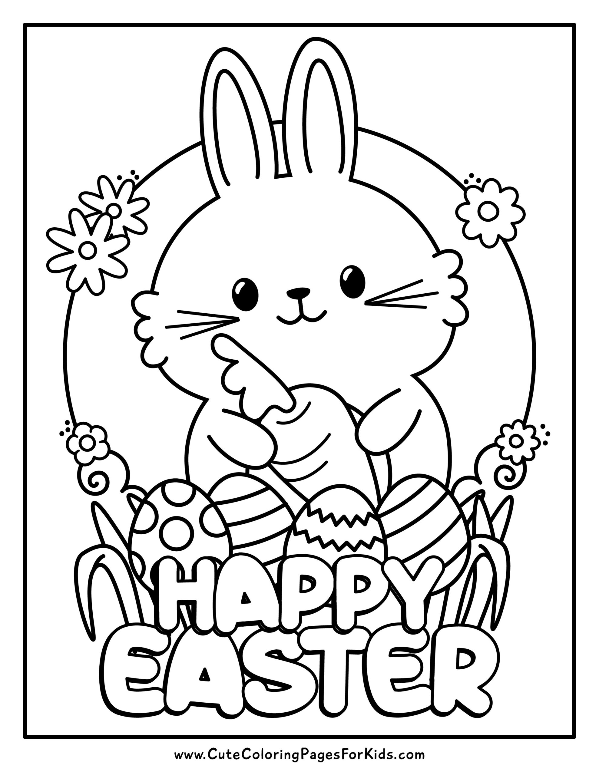 Easter Coloring Pages (Free PDF Printables) 189