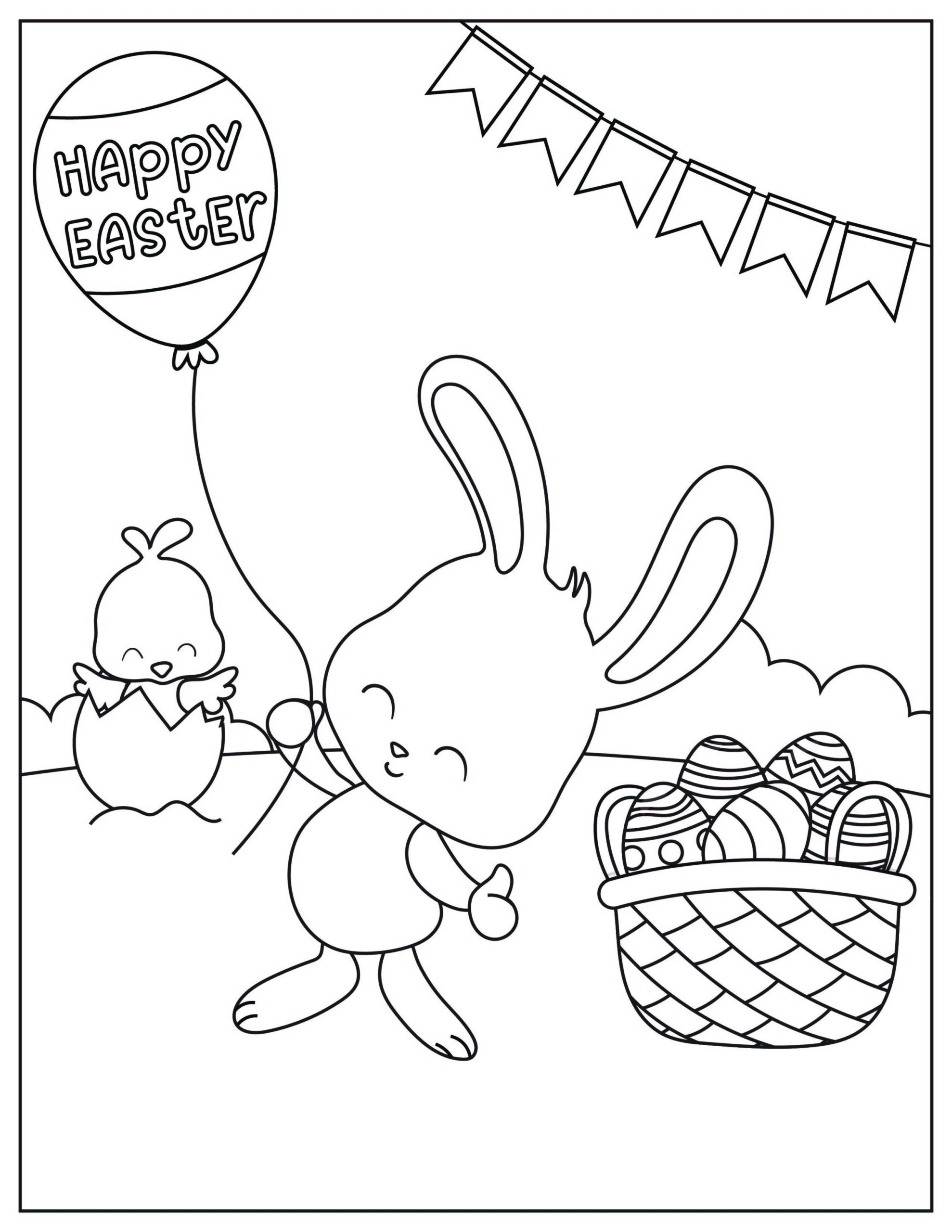 Easter Coloring Pages (Free PDF Printables) 193