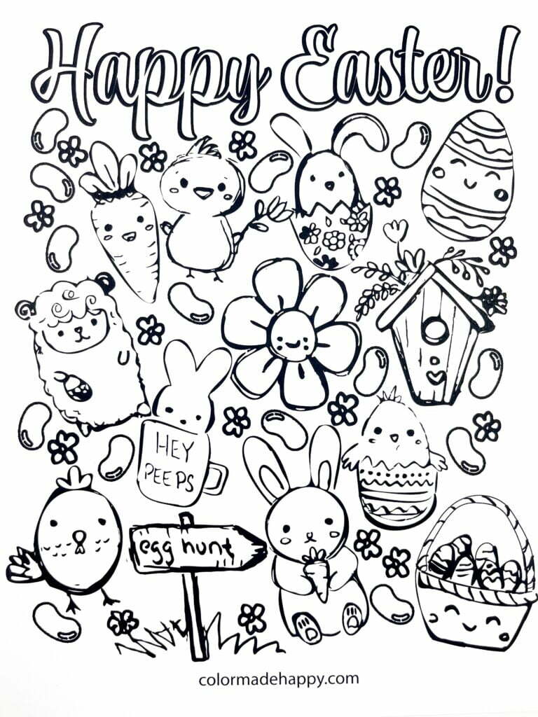 Easter Coloring Pages (Free PDF Printables) 195