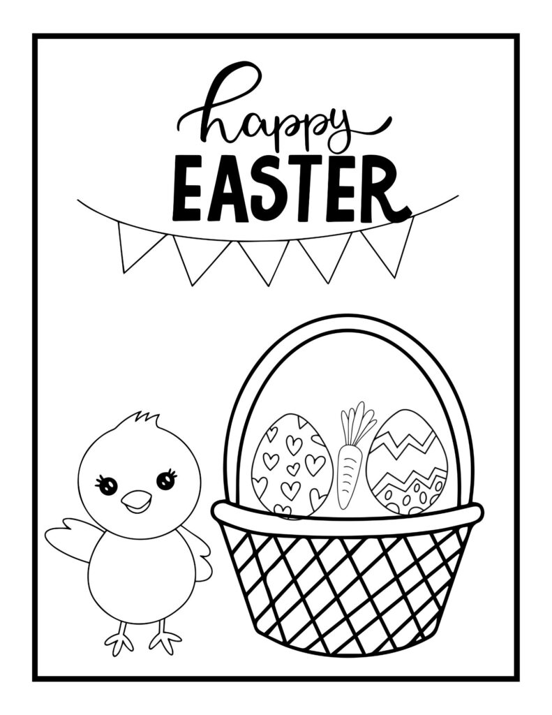 Easter Coloring Pages (Free PDF Printables) 28