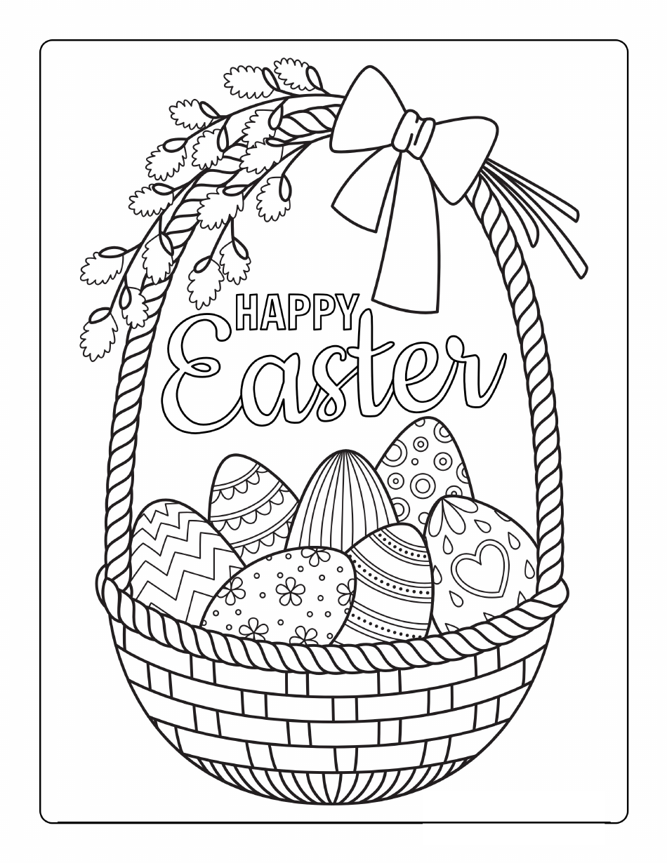 Easter Coloring Pages (Free PDF Printables) 29