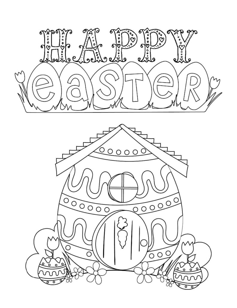 Easter Coloring Pages (Free PDF Printables) 34