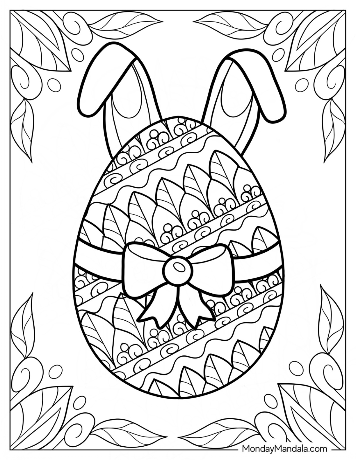 Easter Coloring Pages (Free PDF Printables) 49