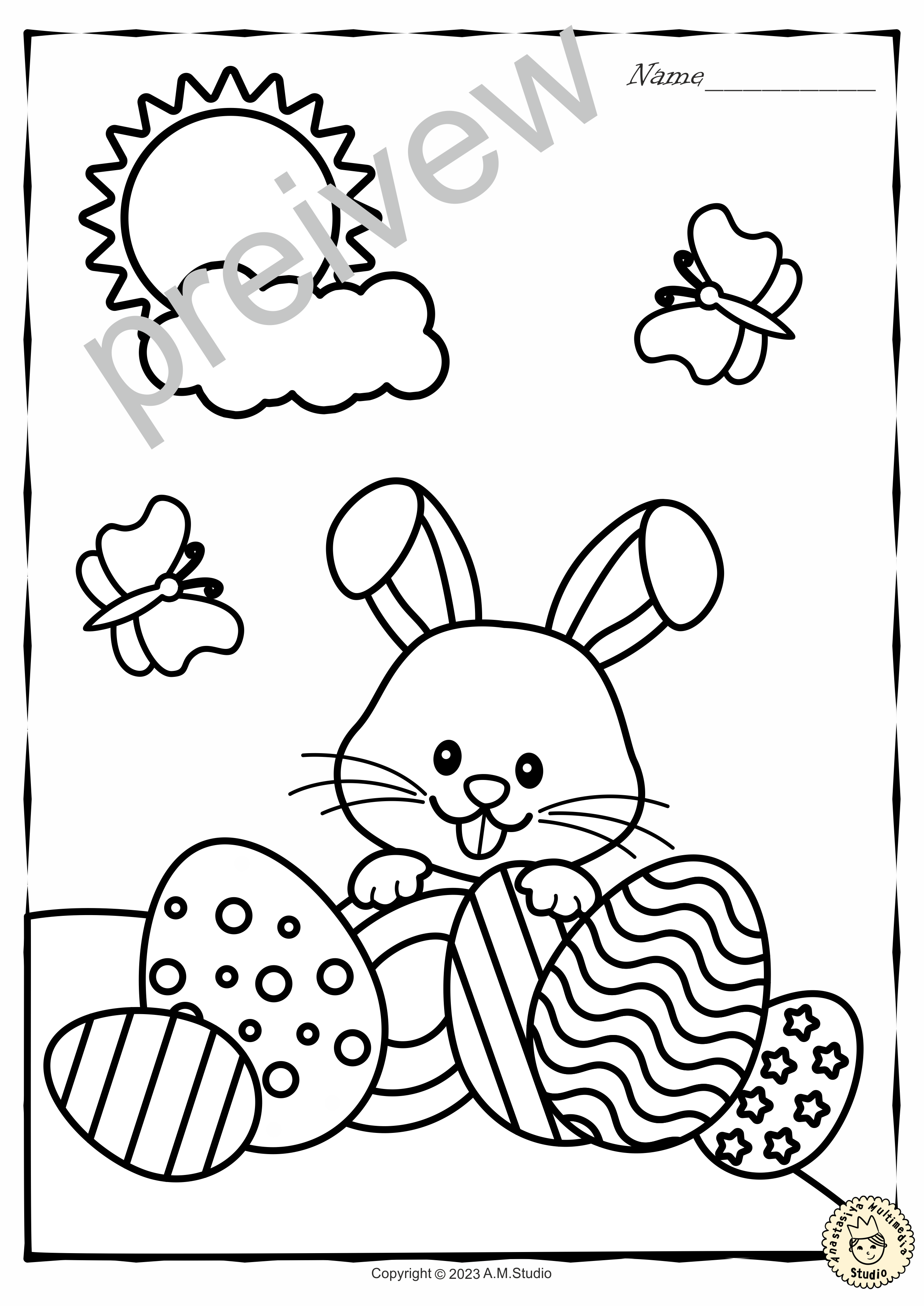 Easter Coloring Pages (Free PDF Printables) 50