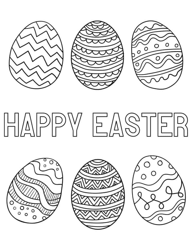 Easter Coloring Pages (Free PDF Printables) 64