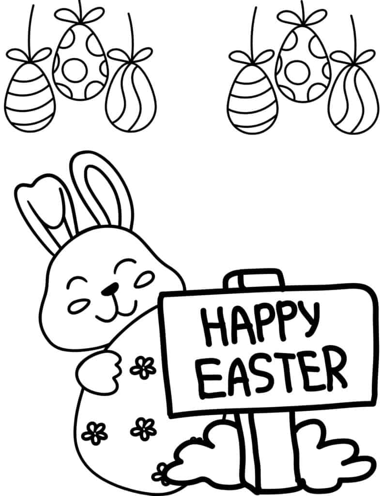 Easter Coloring Pages (Free PDF Printables) 77