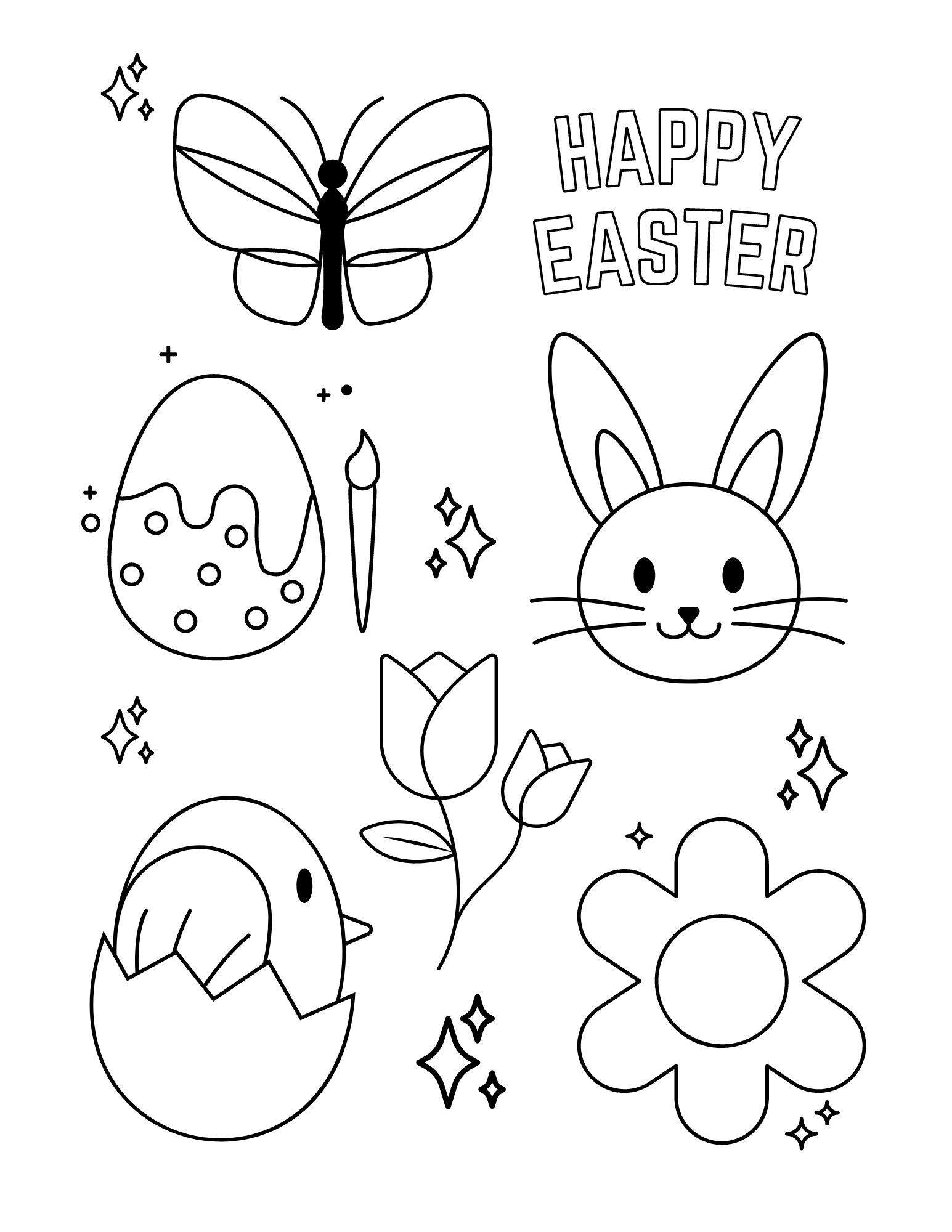 Easter Coloring Pages (Free PDF Printables) 8