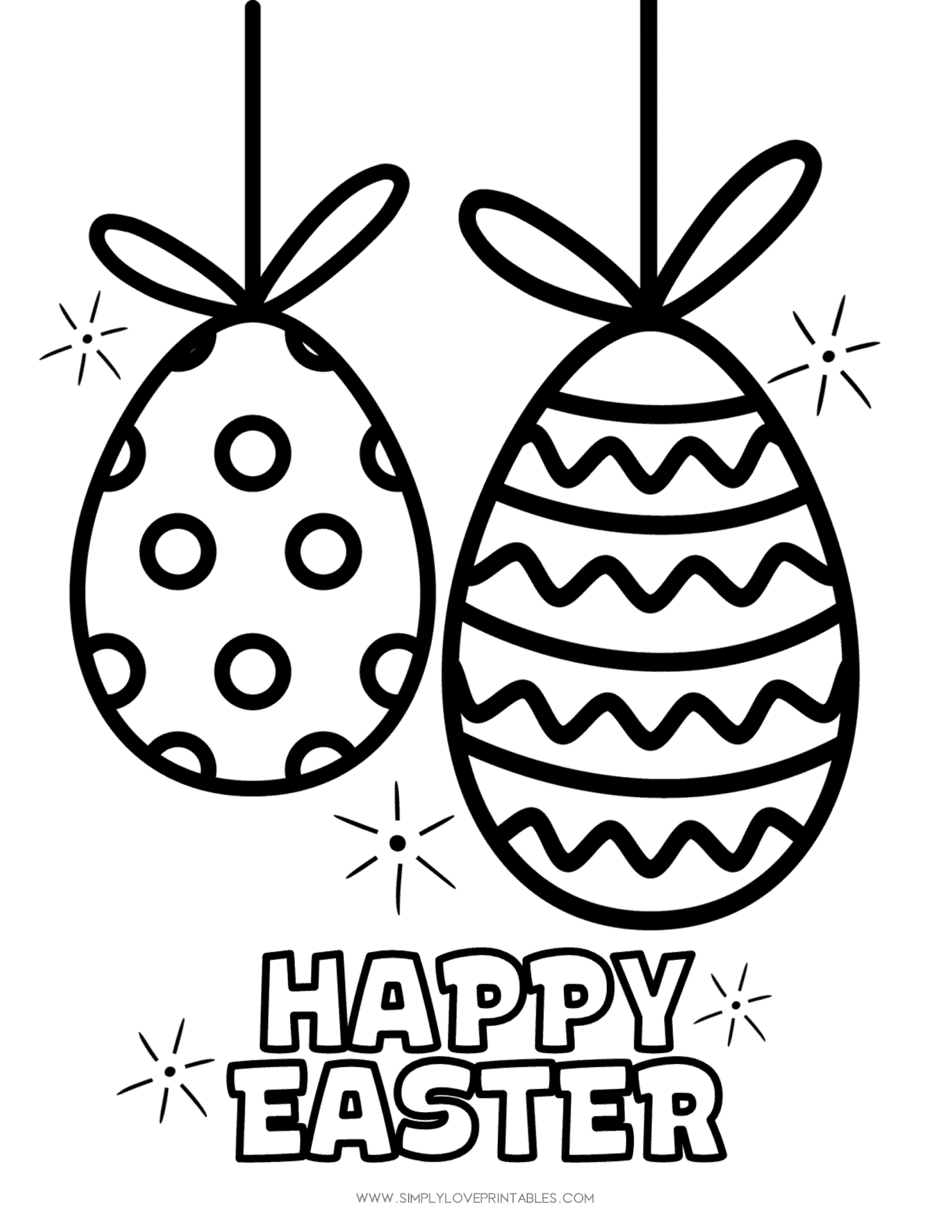 Easter Coloring Pages (Free PDF Printables) 88