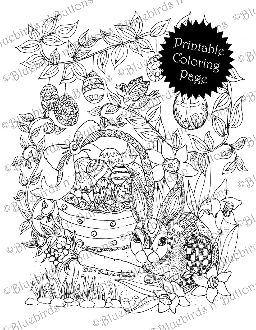 Easter Coloring Pages (Free PDF Printables) 90