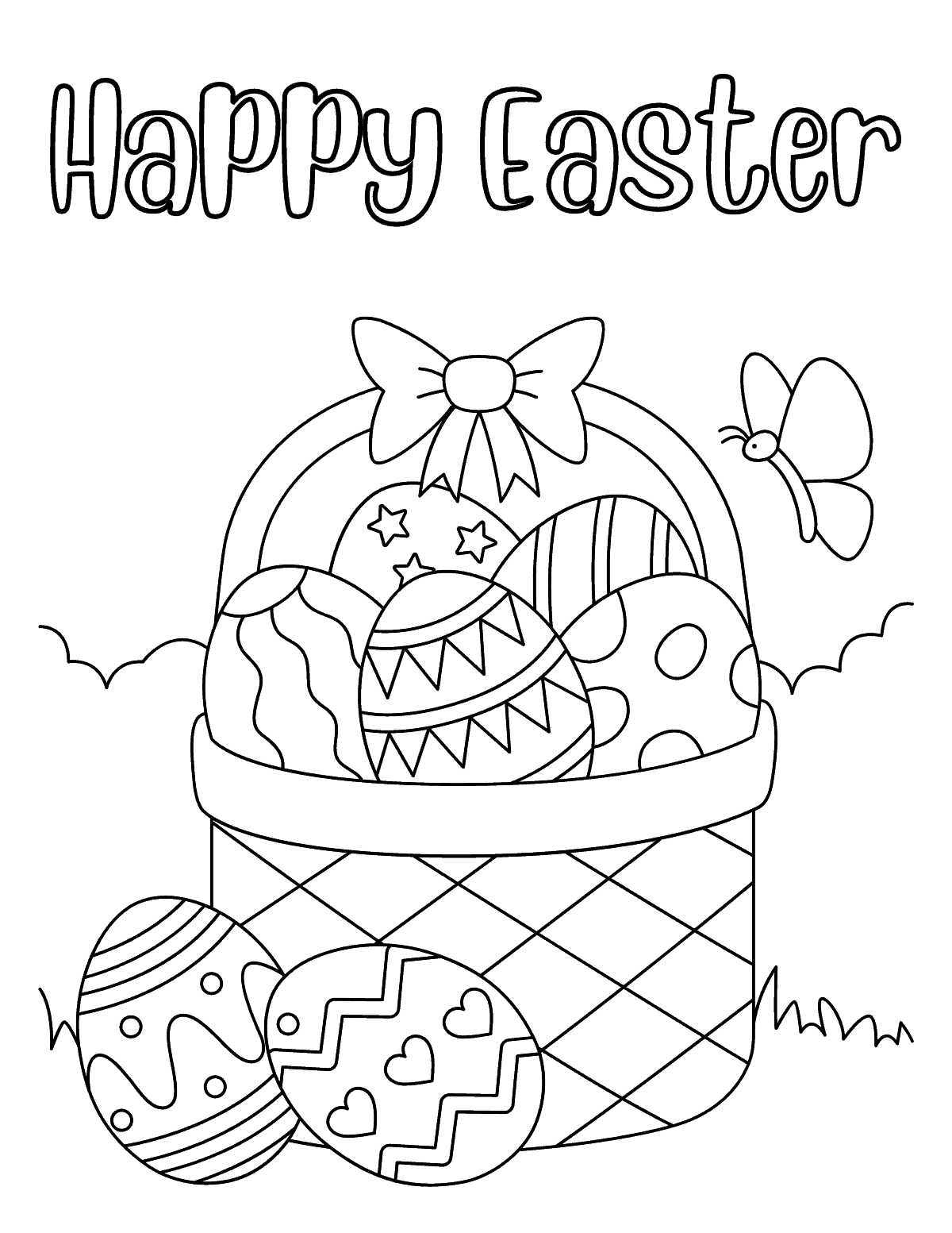 Easter Coloring Pages (Free PDF Printables) 94