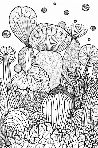 Get Trippy with 120+ Stoner Mushroom Coloring Pages 110