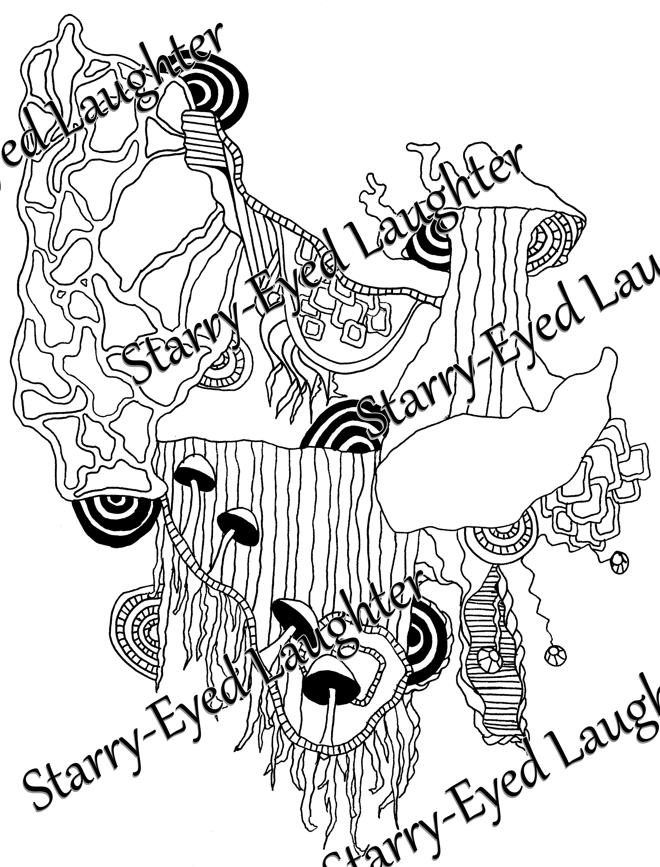 Get Trippy with 120+ Stoner Mushroom Coloring Pages 12