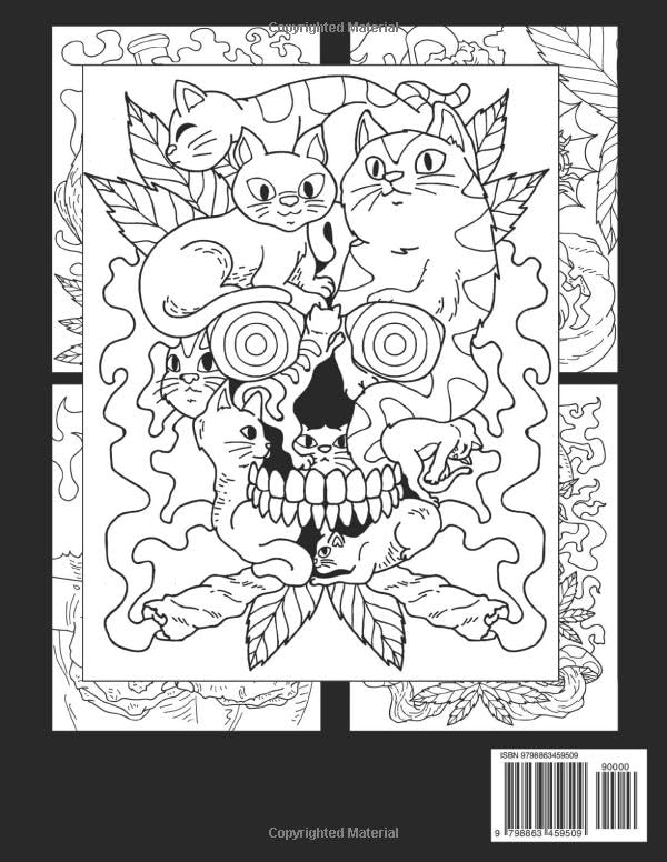 Get Trippy with 120+ Stoner Mushroom Coloring Pages 128