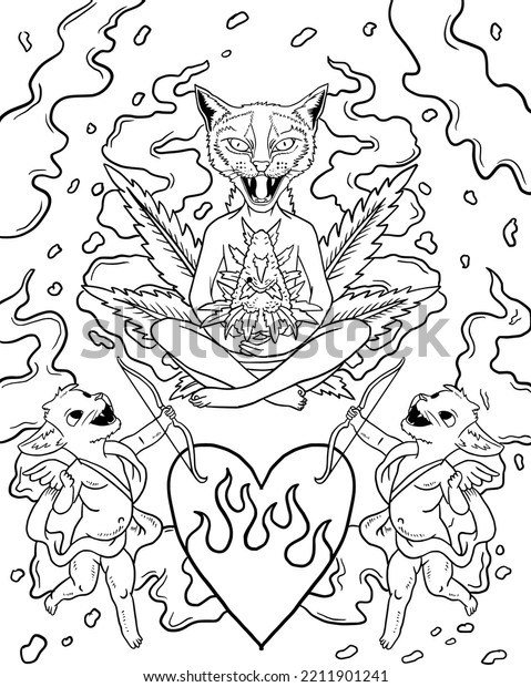 Get Trippy with 120+ Stoner Mushroom Coloring Pages 134