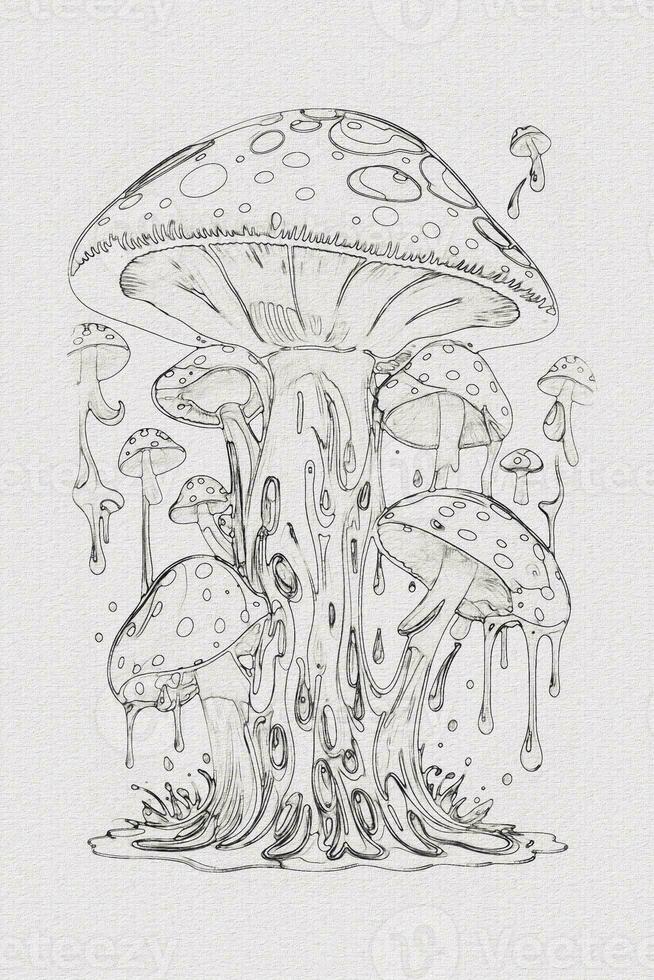 Get Trippy with 120+ Stoner Mushroom Coloring Pages 17