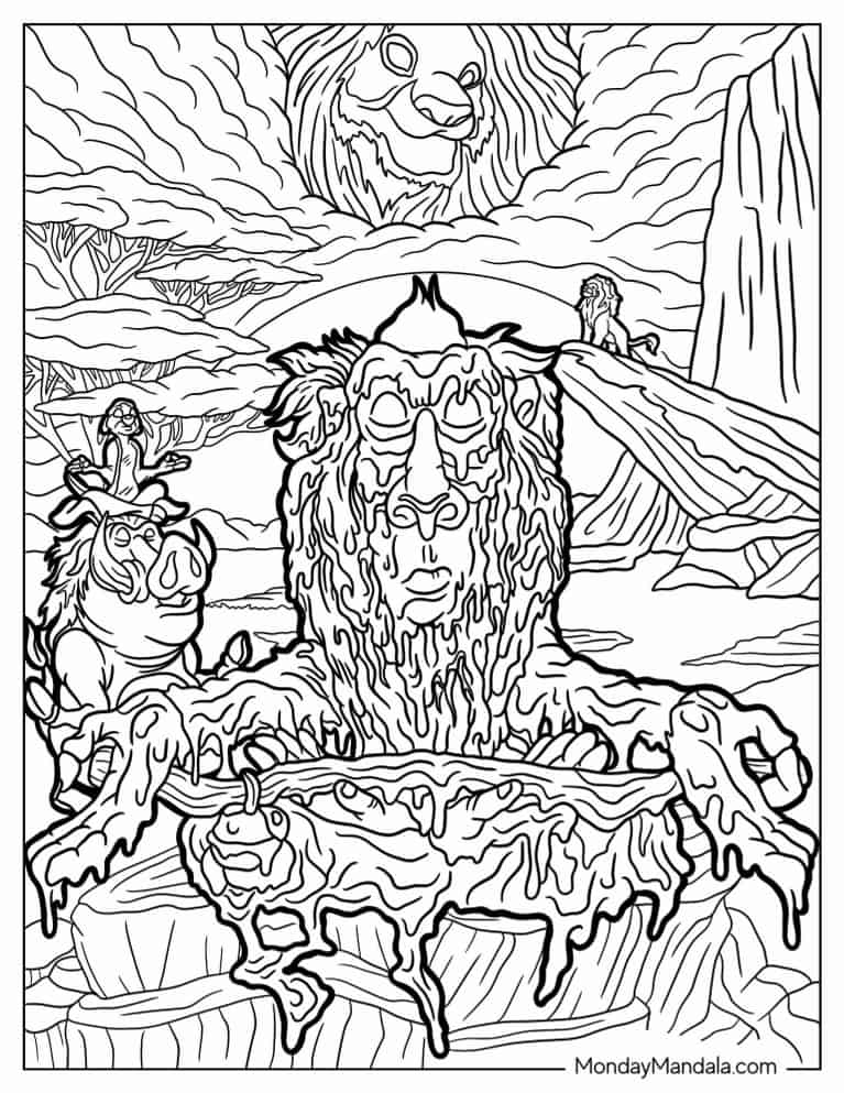 Get Trippy with 120+ Stoner Mushroom Coloring Pages 31