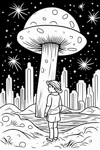 Get Trippy with 120+ Stoner Mushroom Coloring Pages 33