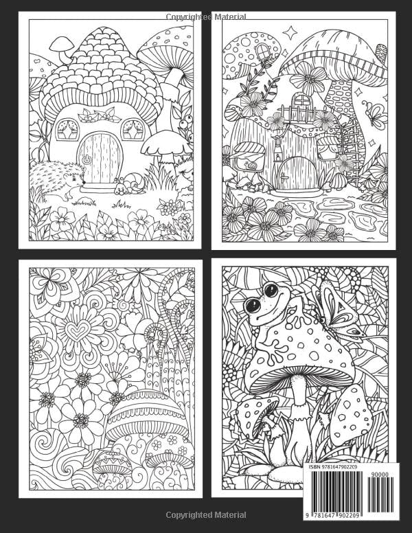 Get Trippy with 120+ Stoner Mushroom Coloring Pages 38