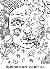 Get Trippy with 120+ Stoner Mushroom Coloring Pages 39