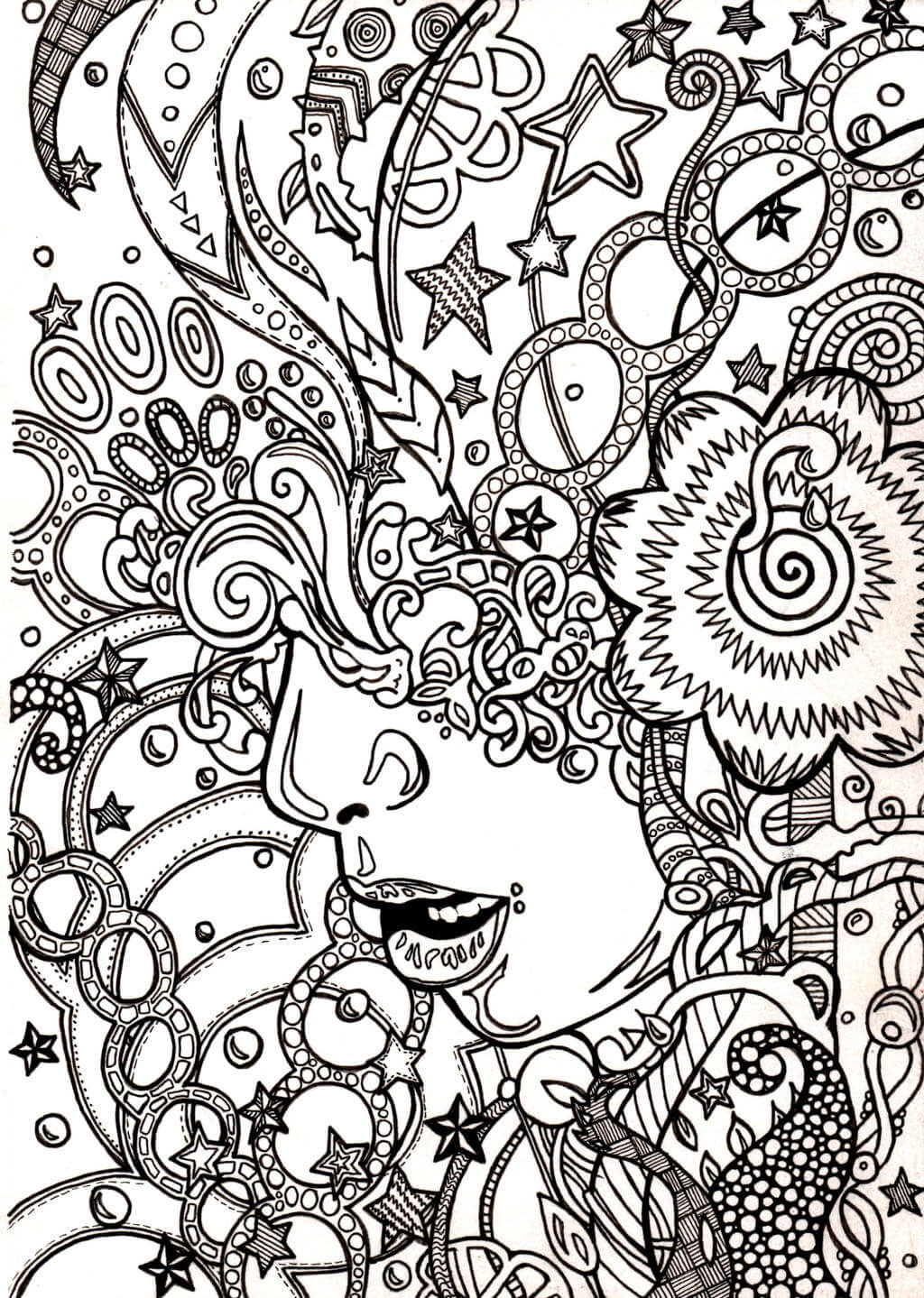 Get Trippy with 120+ Stoner Mushroom Coloring Pages 56