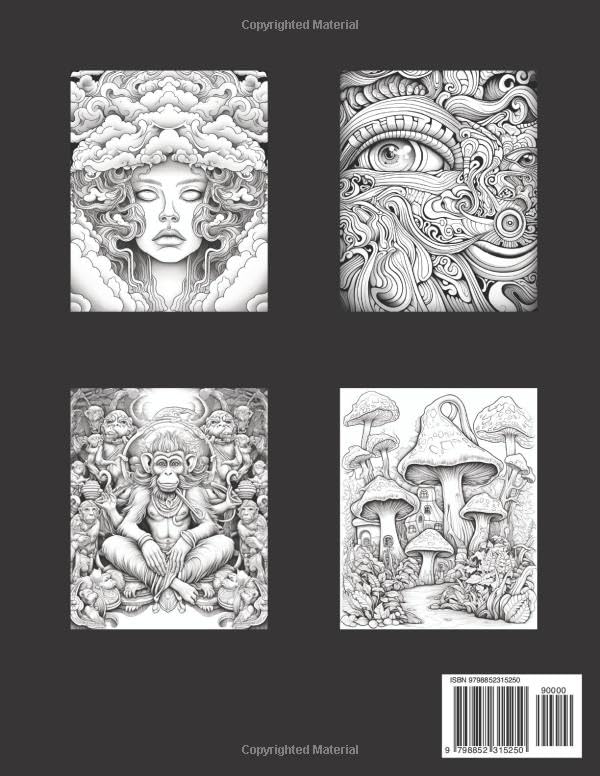 Get Trippy with 120+ Stoner Mushroom Coloring Pages 59