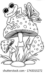 Get Trippy with 120+ Stoner Mushroom Coloring Pages 67