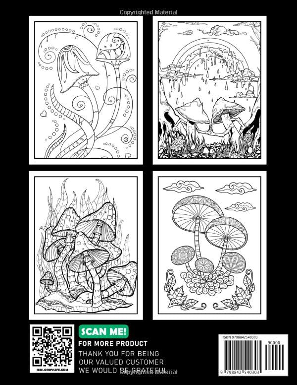 Get Trippy with 120+ Stoner Mushroom Coloring Pages 86