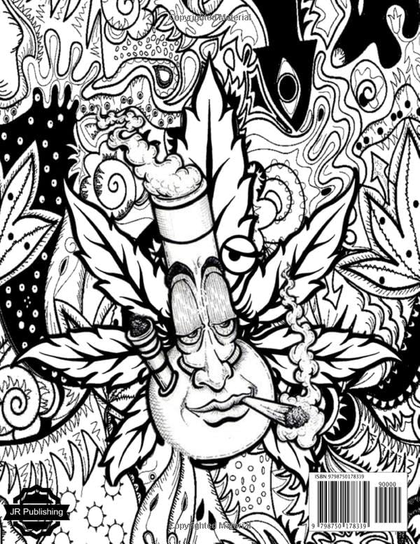 Get Trippy with 120+ Stoner Mushroom Coloring Pages 89