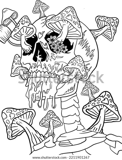 Get Trippy with 120+ Stoner Mushroom Coloring Pages 90