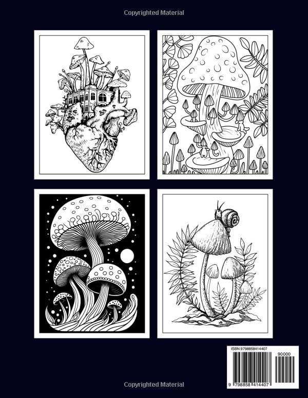 Get Trippy with 120+ Stoner Mushroom Coloring Pages 96