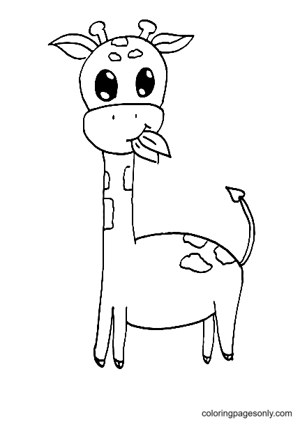 Giraffe Coloring Pages Free Printable 104