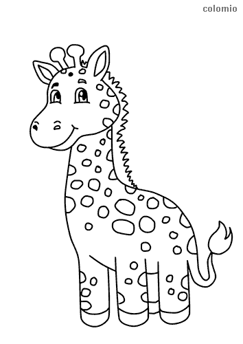 Giraffe Coloring Pages Free Printable 126