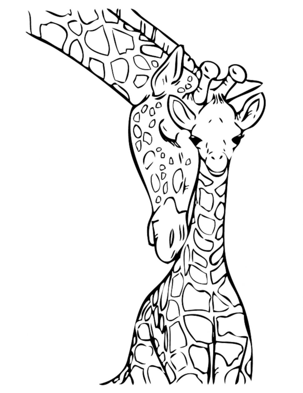 Giraffe Coloring Pages Free Printable 129