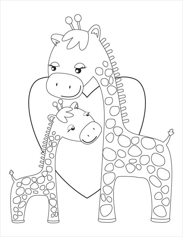 Giraffe Coloring Pages Free Printable 131