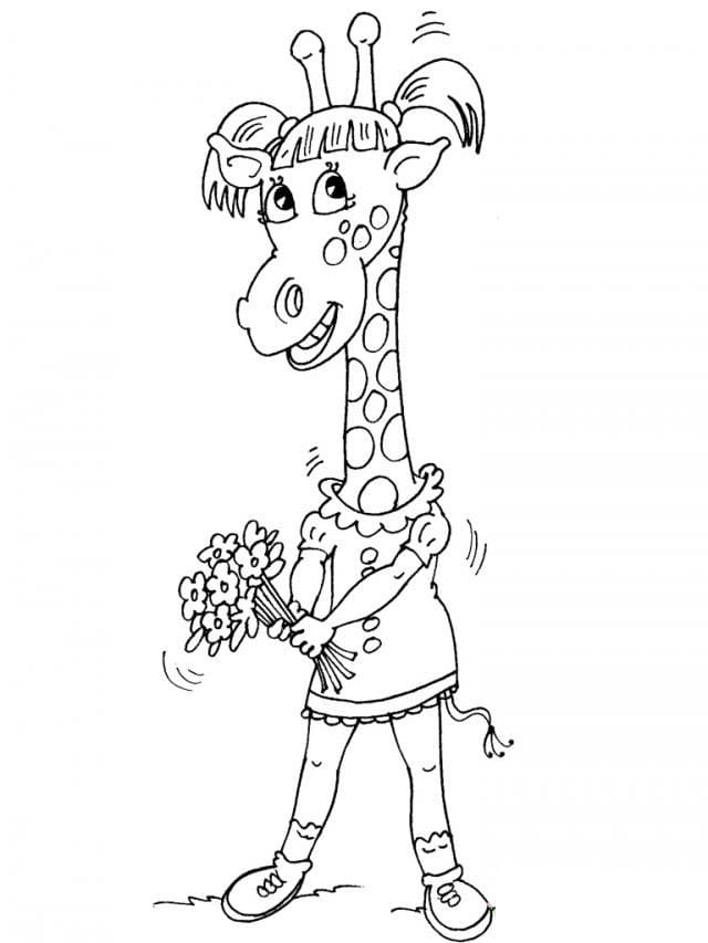 Giraffe Coloring Pages Free Printable 132