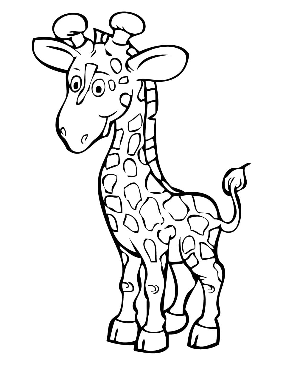 Giraffe Coloring Pages Free Printable 133