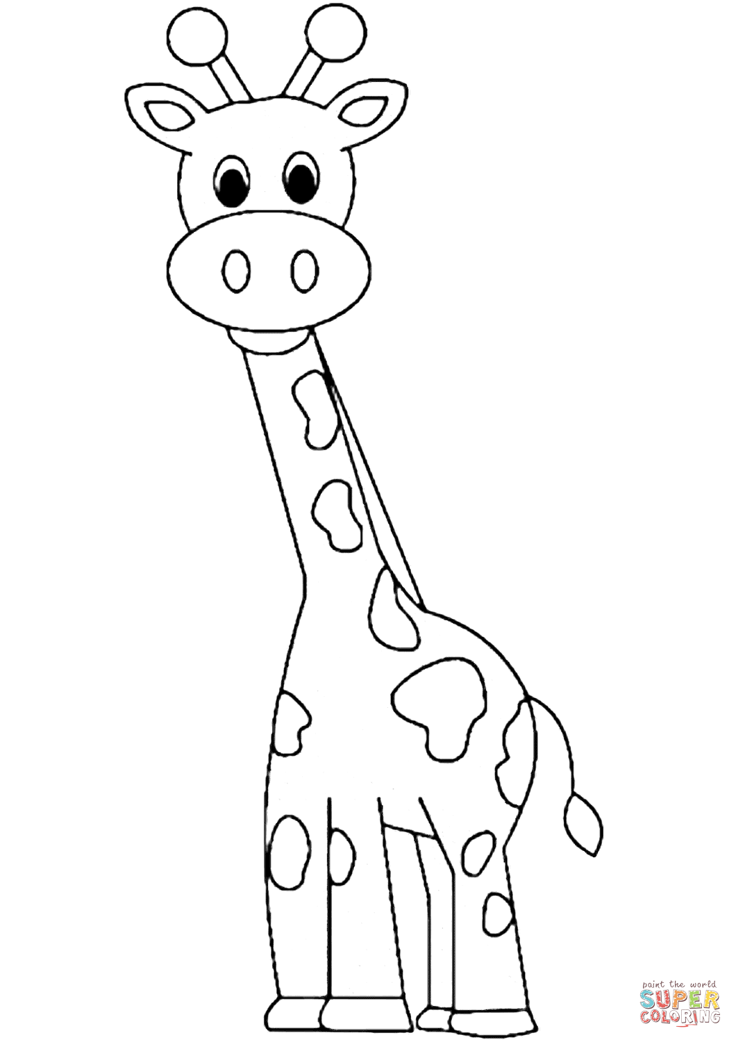 Giraffe Coloring Pages Free Printable 149