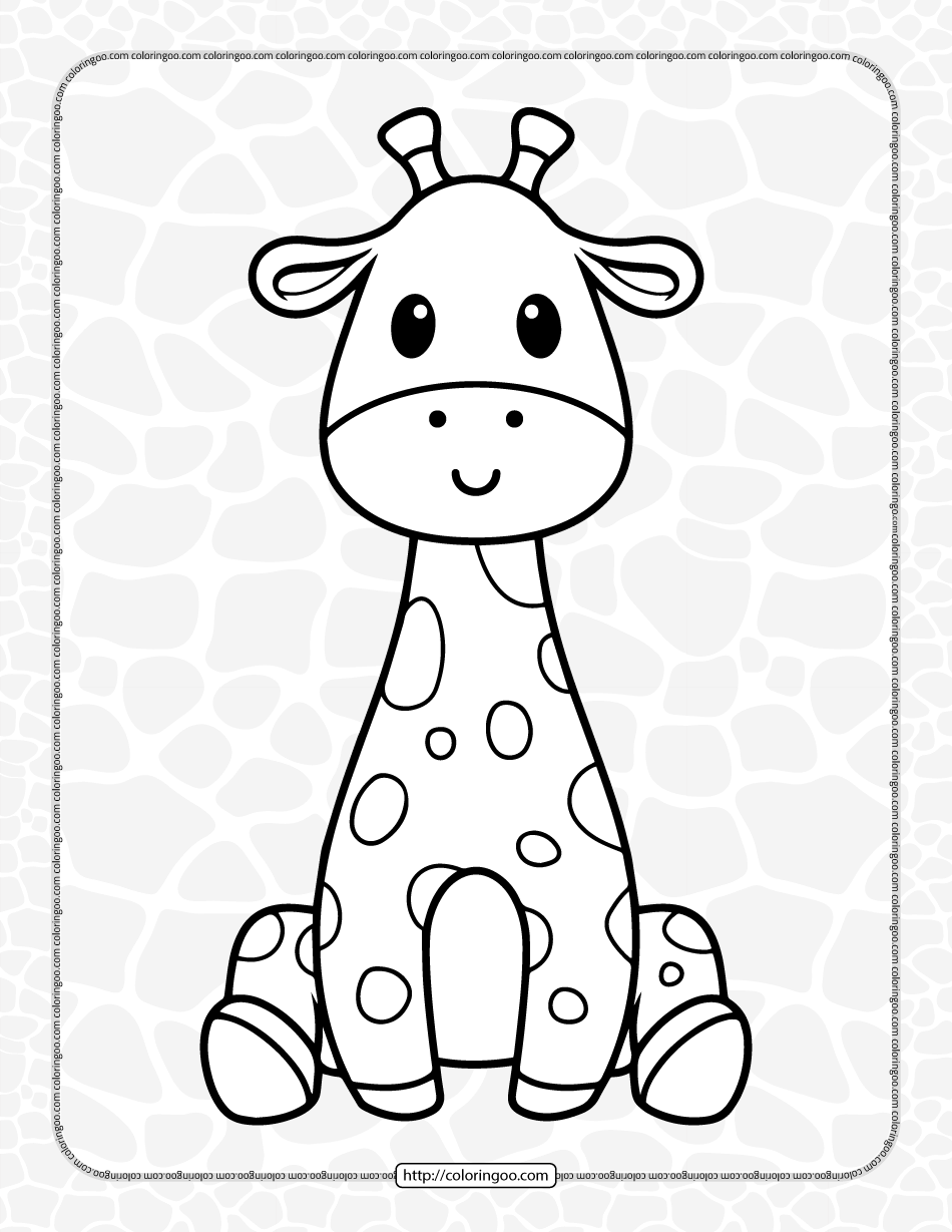 Giraffe Coloring Pages Free Printable 152