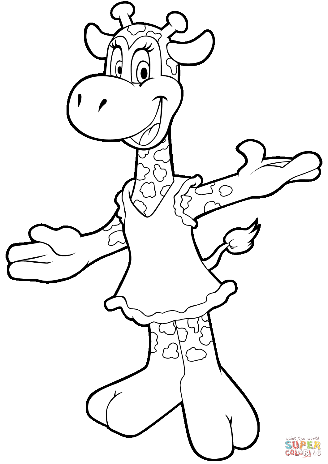 Giraffe Coloring Pages Free Printable 164