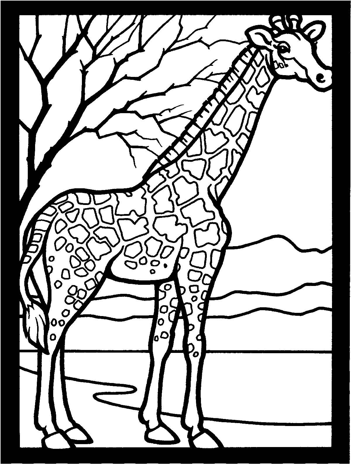 Giraffe Coloring Pages Free Printable 165