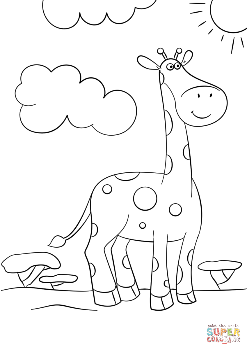 Giraffe Coloring Pages Free Printable 171