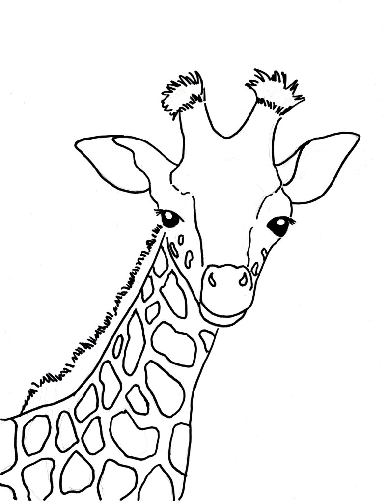 Giraffe Coloring Pages Free Printable 22