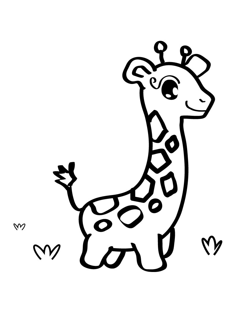 Giraffe Coloring Pages Free Printable 28