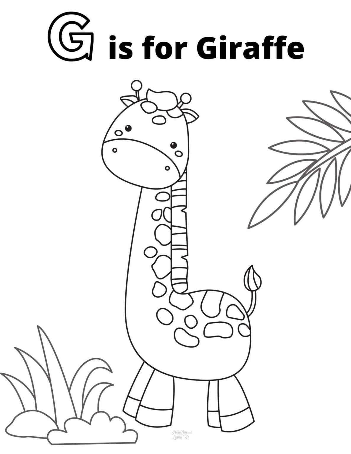 Giraffe Coloring Pages Free Printable 49